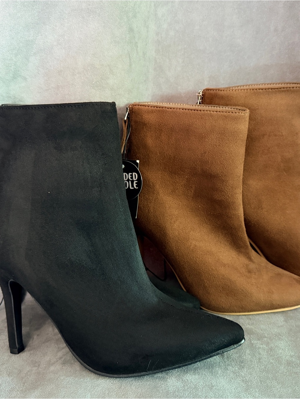 Women’s Size 8 Ankle Boots – Black & Tan – NEW with Tags